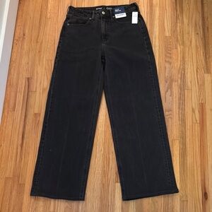 Old Navy Black Extra High Rise Wide Leg Size 6